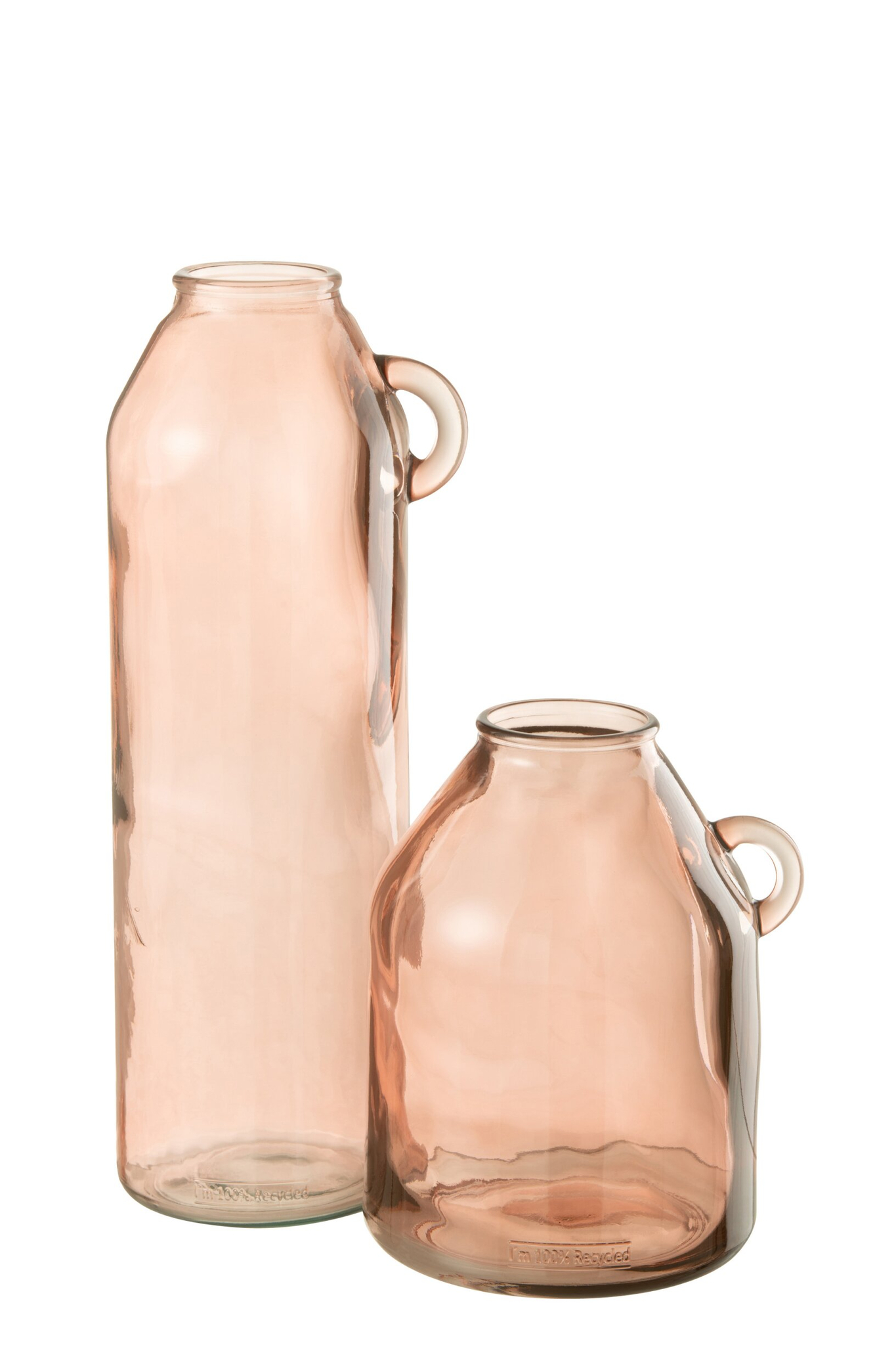 Vaas Husser Glas Roze H45 cm