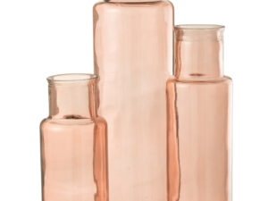 Vaas Graurmea Glas Roze H75 cm