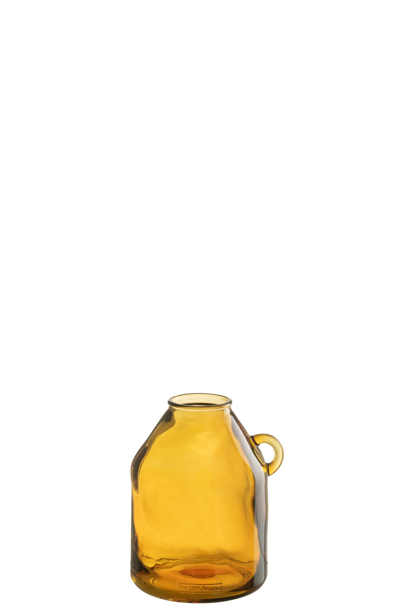 Vaas Jisser Glas Geel H25 cm - Afbeelding 3