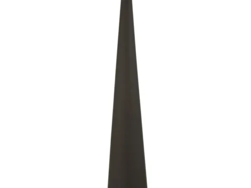 Zetin decoratiefiguur metaal zwart, 148 cm hoog, slanke vorm en matzwarte afwerking