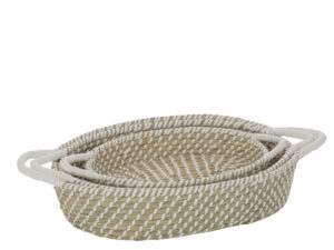 Mand Skaansik Zeegras Naturel - Set van 3