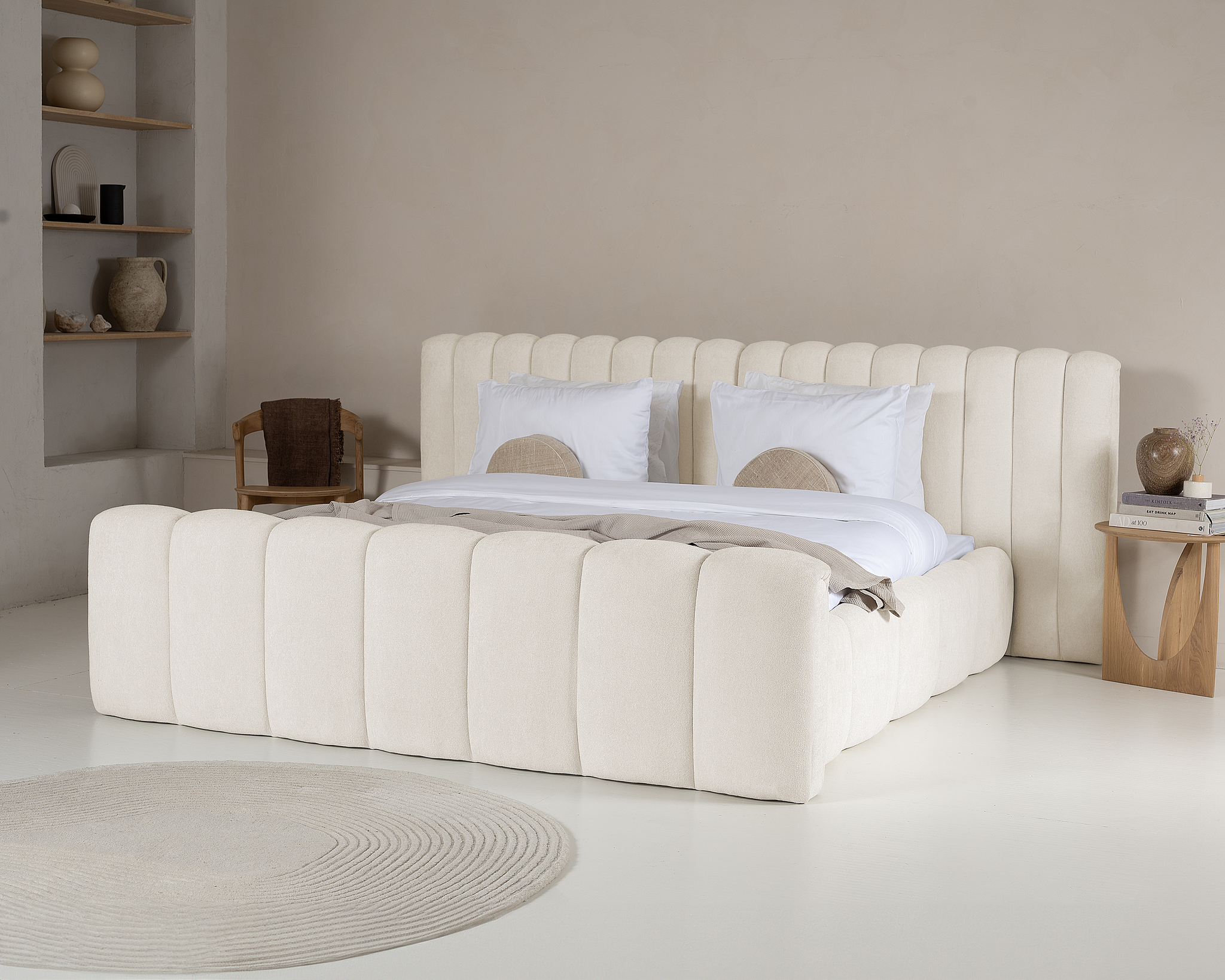Bed Zauldal Beige 180x200 - Afbeelding 2