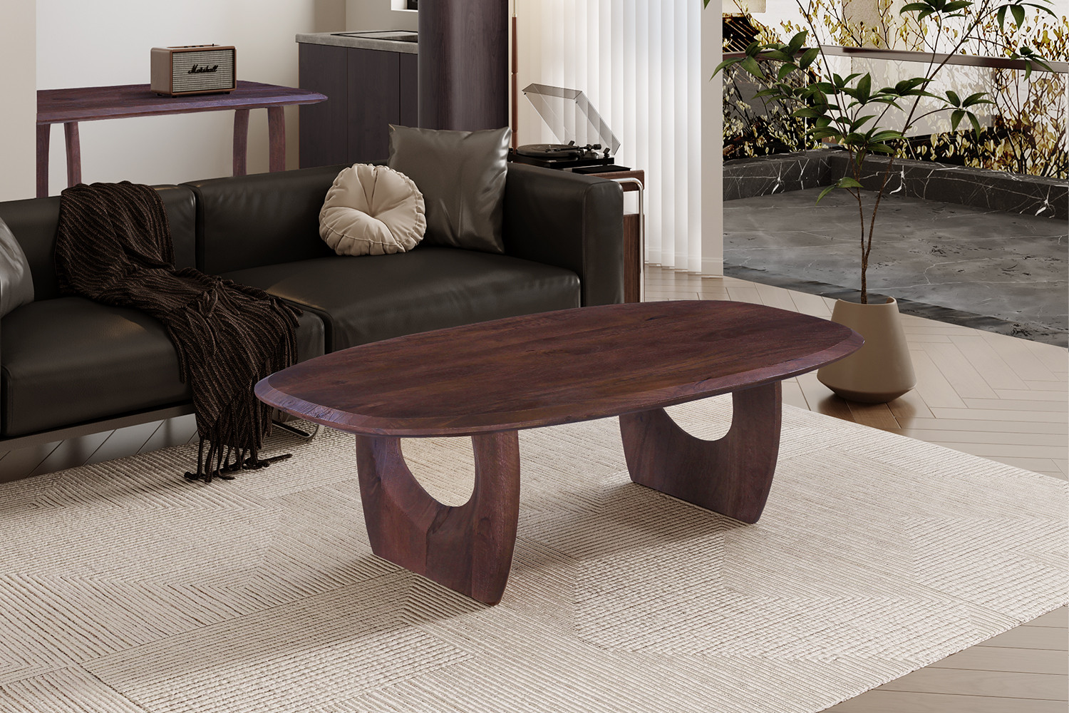 Salontafel Pauva Mangohout 130 cm