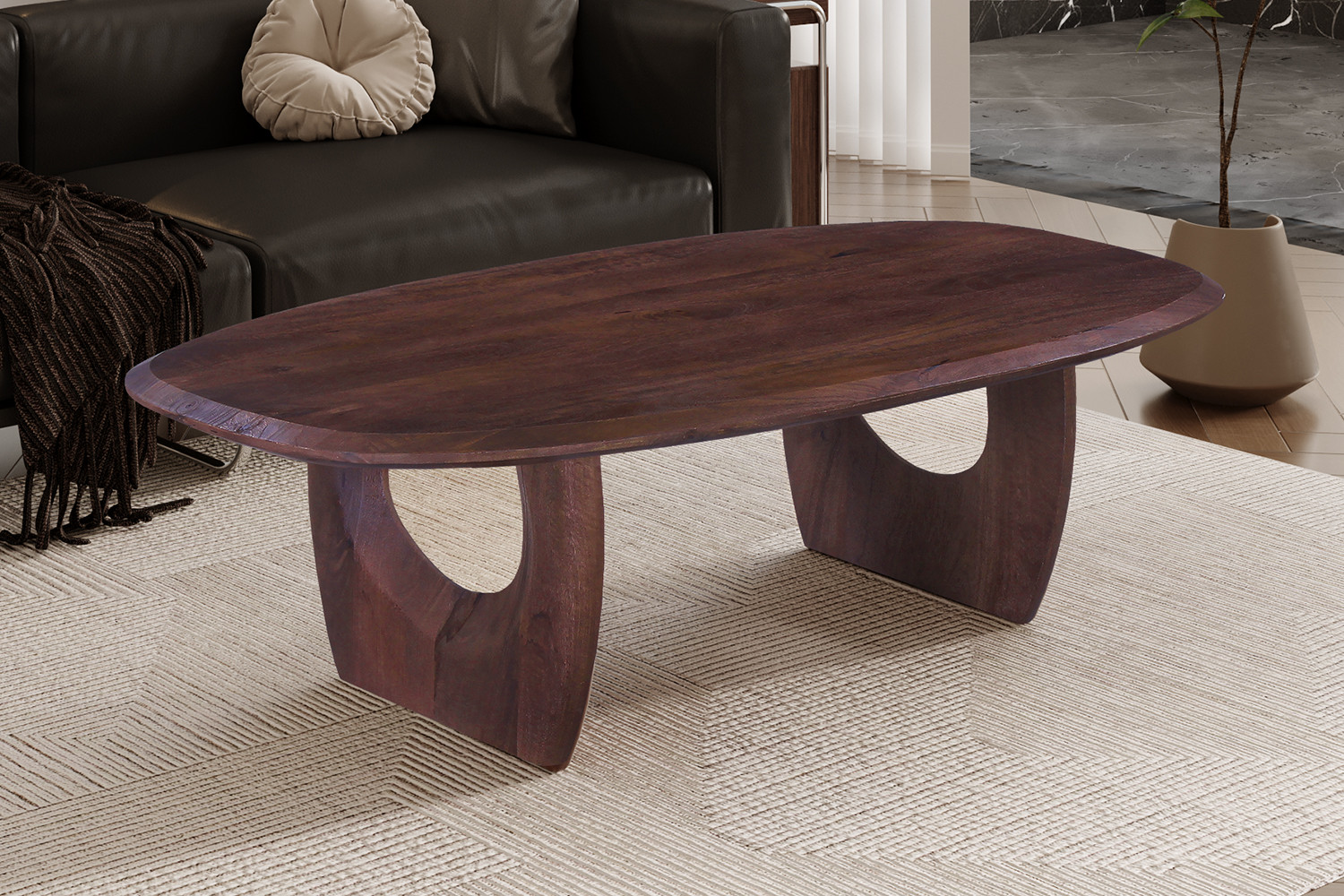 Salontafel Pauva Mangohout 130 cm - Afbeelding 2