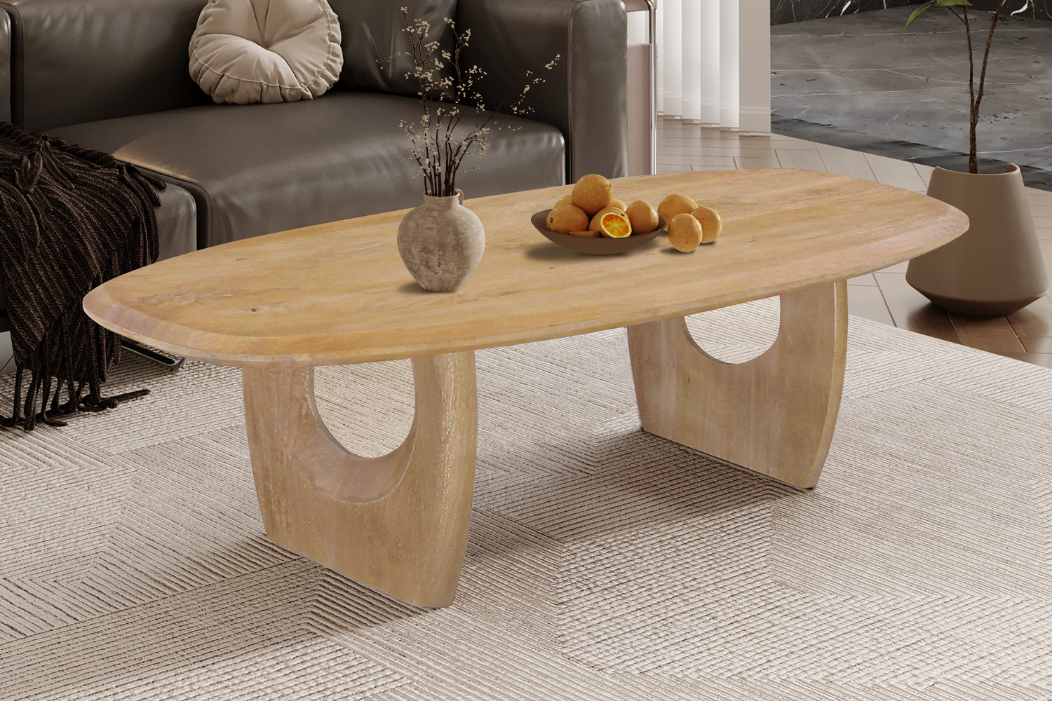 Salontafel Taurrir Mangohout 130 cm