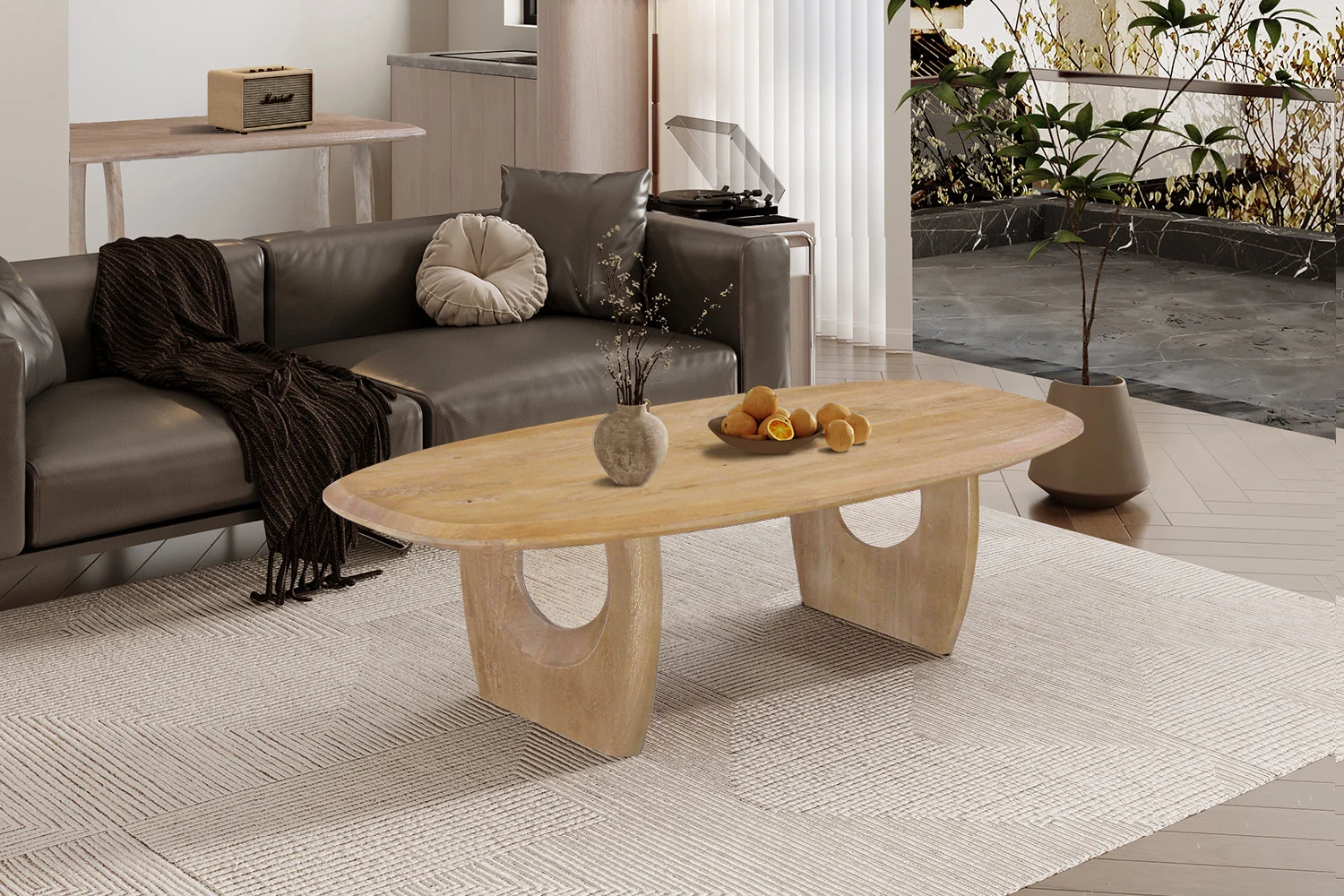 Salontafel Taurrir Mangohout 130 cm - Afbeelding 2