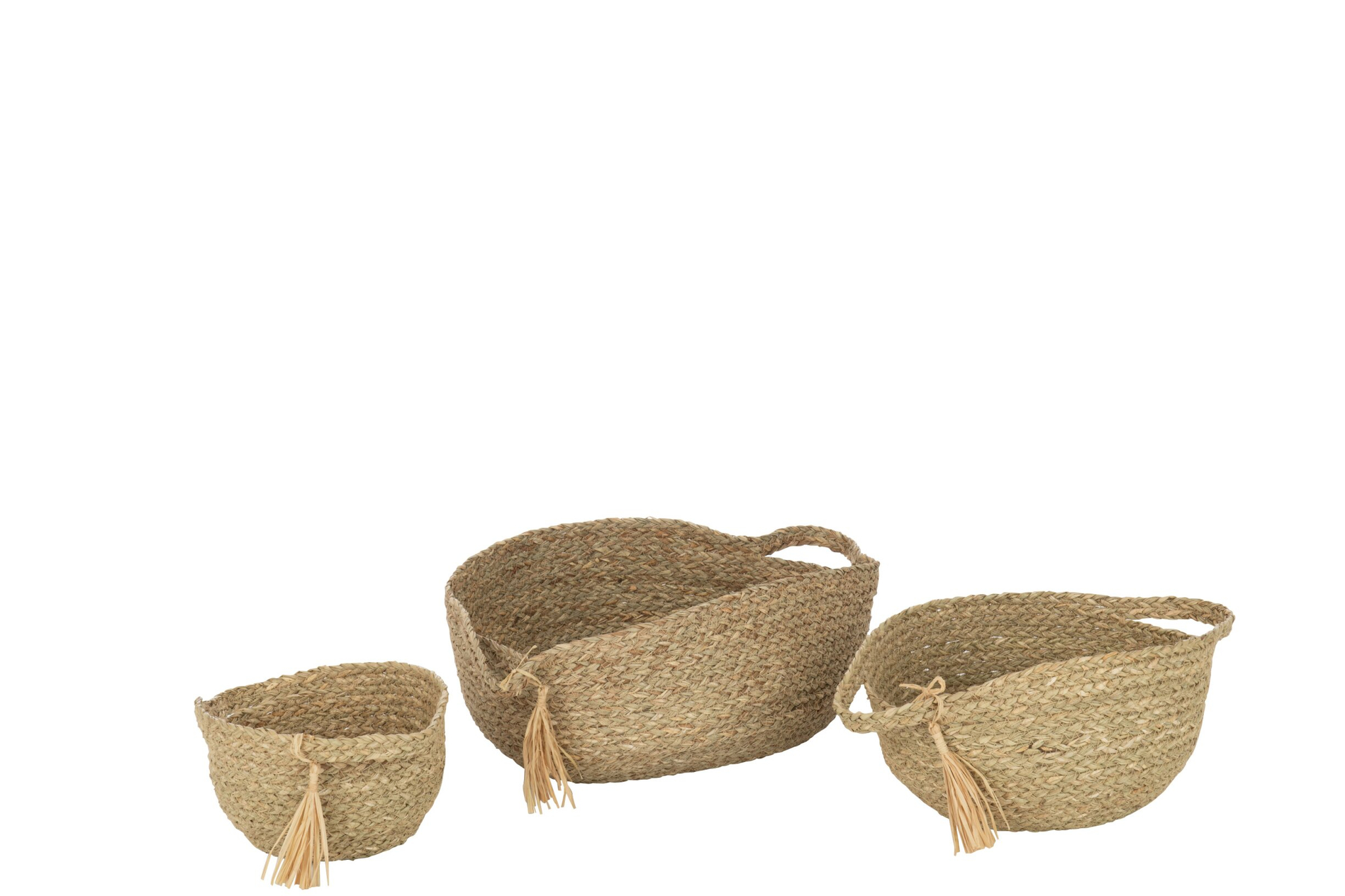 Mand Tiennia Gras Naturel - Set van 3 - Afbeelding 2