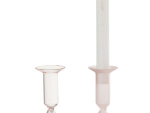 Kaarsenhouder Zestan Glas Roze - Set van 2
