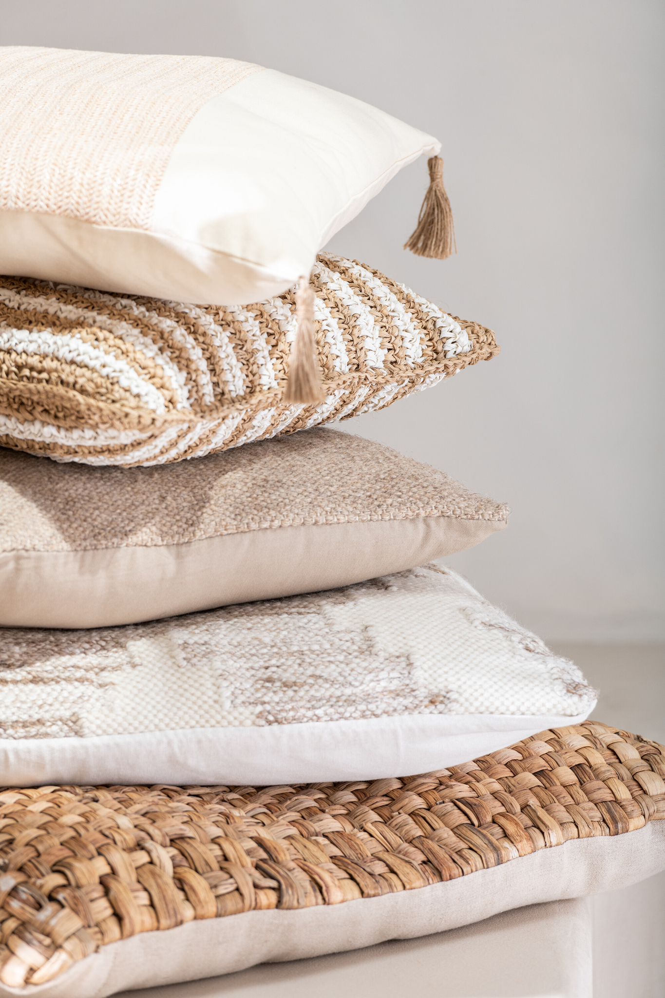 Kussen Relvaro Naturel 65x65 cm - Afbeelding 2