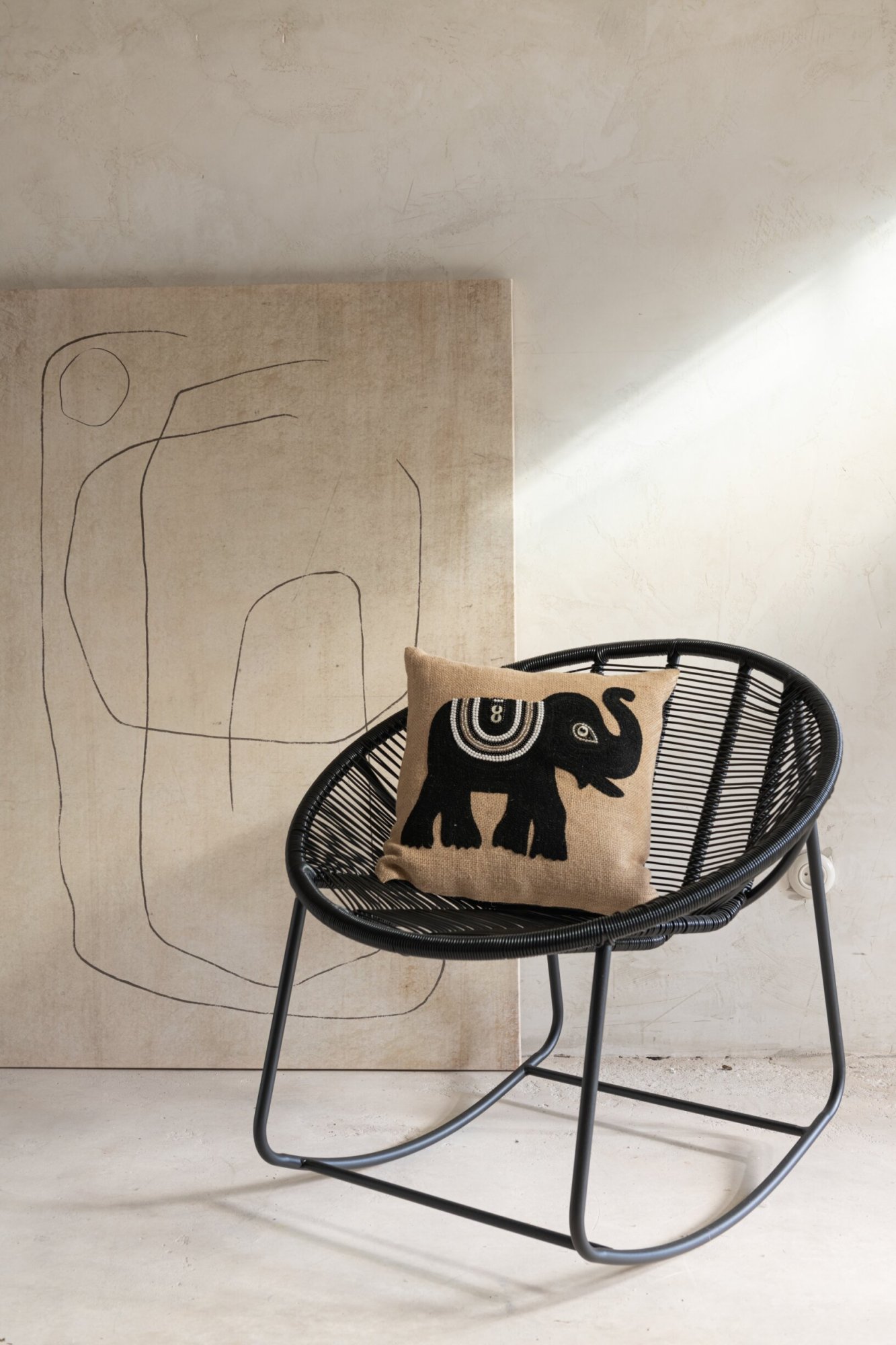 Kussen Sammes Beige 45x45 cm - Afbeelding 4