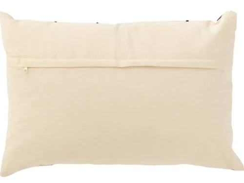 Beige kussen Gaussond 68x40 cm van katoen, langwerpig en zacht voor bank, fauteuil of bed
