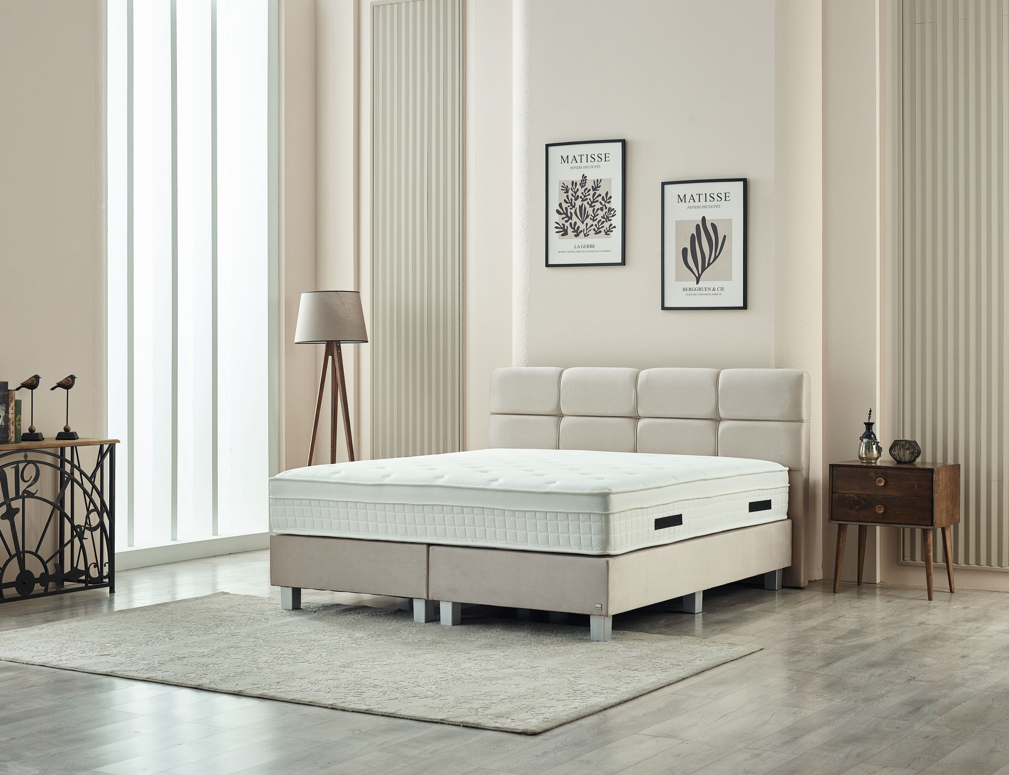 Boxspring Zeines Beige 140x200 - Afbeelding 3