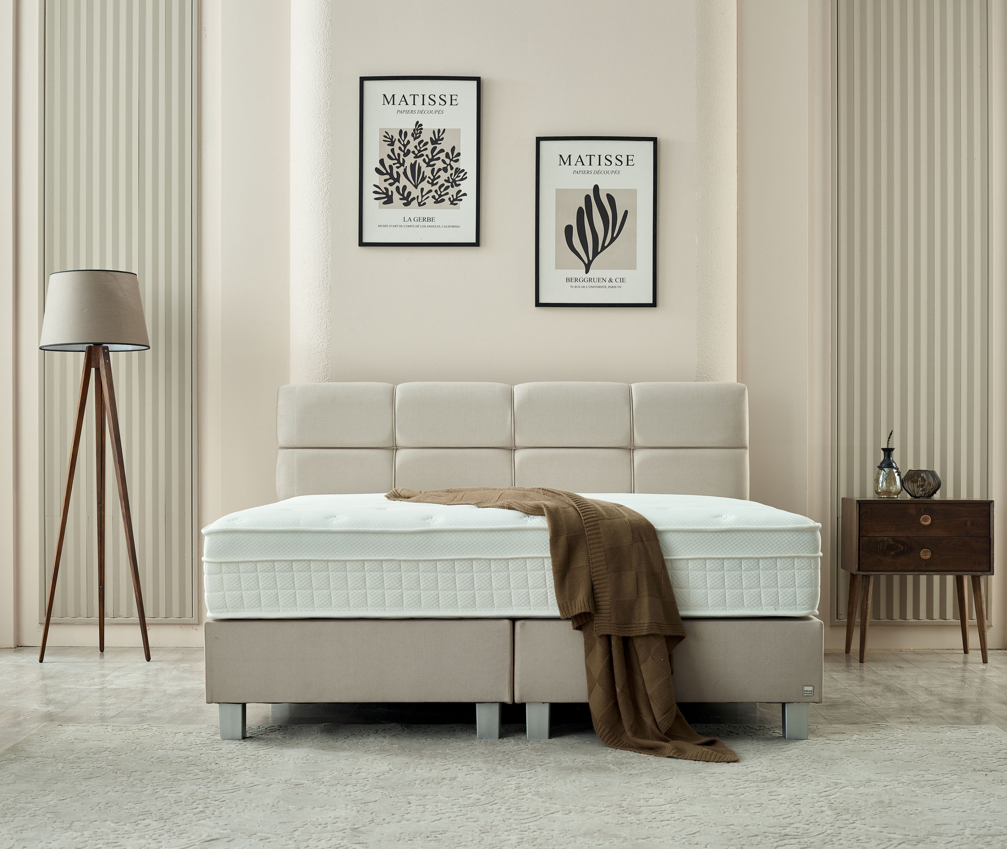 Boxspring Zeines Beige 140x200 - Afbeelding 4