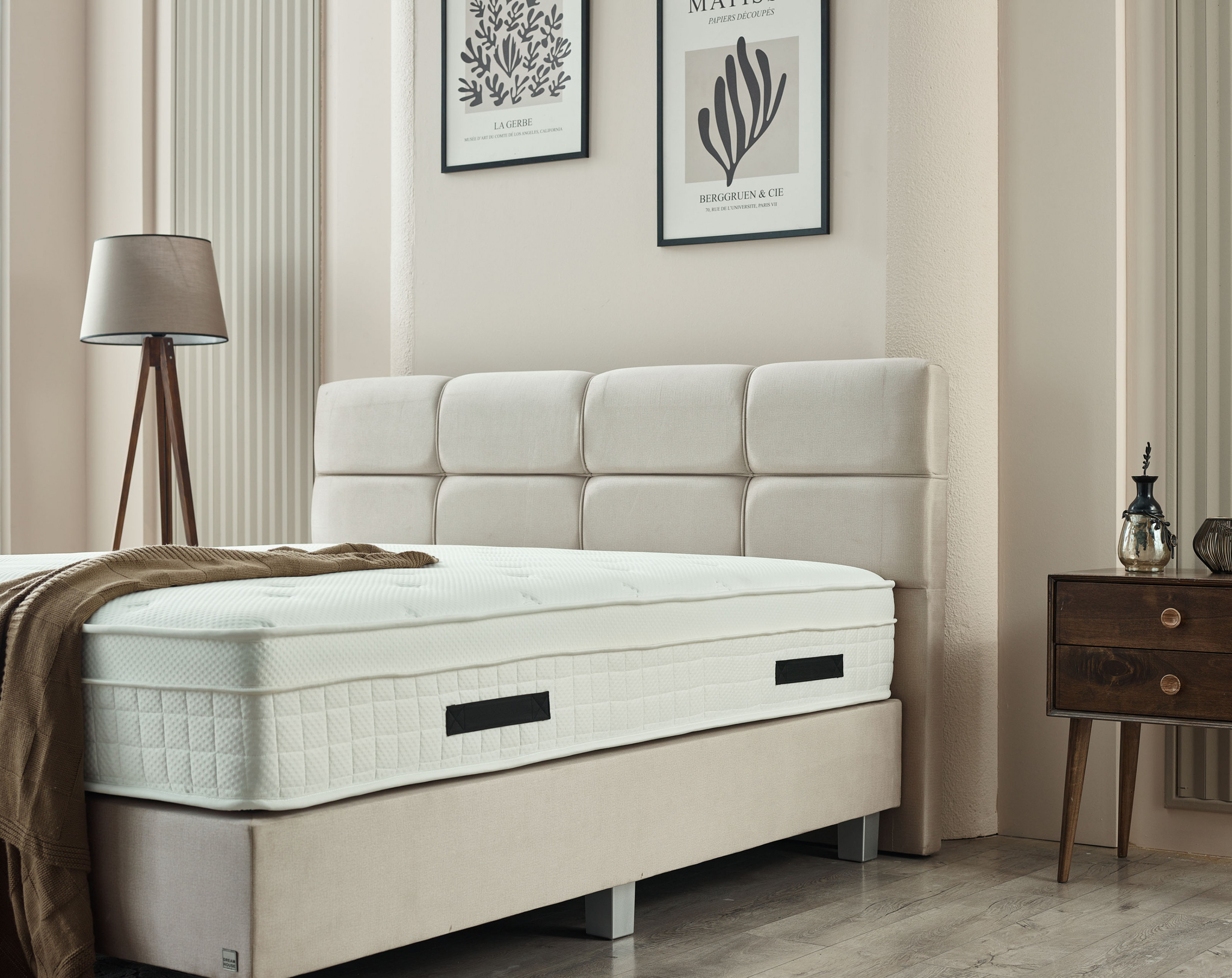 Boxspring Zeines Beige 140x200 - Afbeelding 5