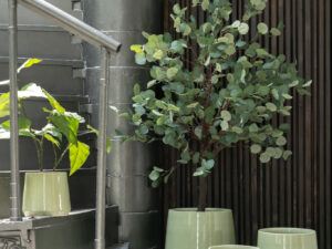 Bloempot Orleans Keramiek Groen H17 cm
