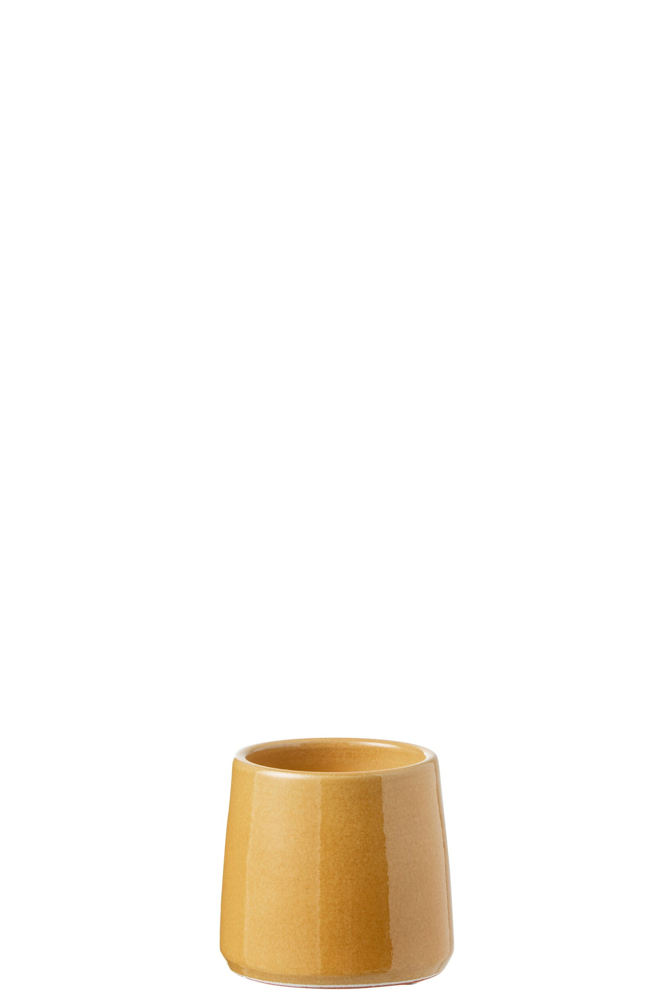 Bloempot Breevura Keramiek Geel H13 cm - Afbeelding 2