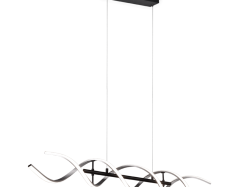 Hanglamp Tonnea Wit set van 3 met spiraalvormige LED-armen en moderne zwarte ophanging