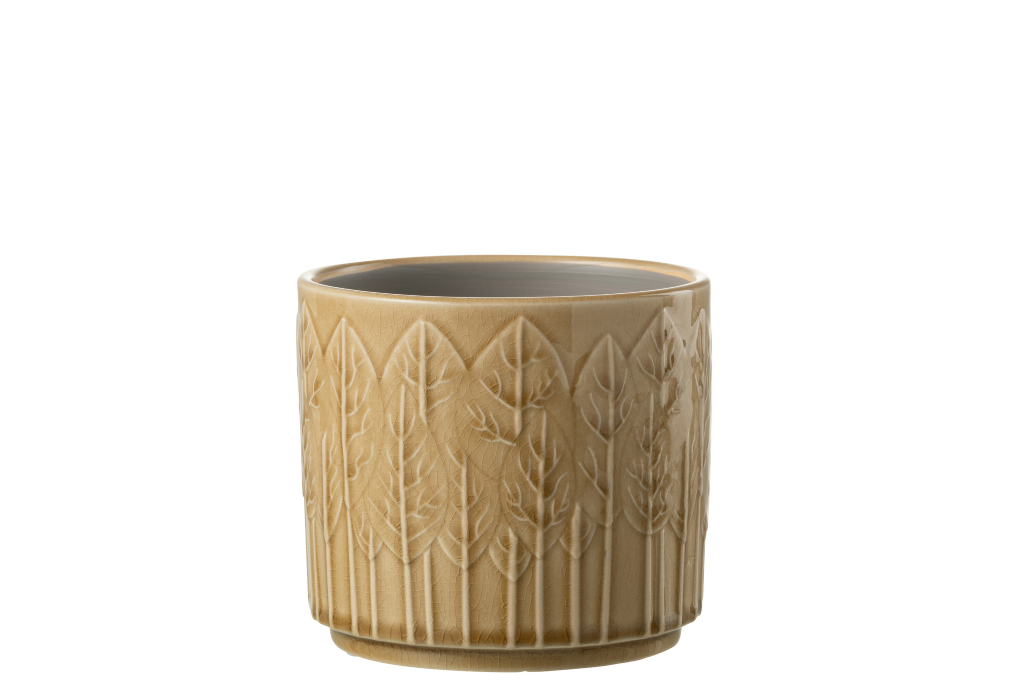 Bloempot Vane Keramiek Beige H13 cm