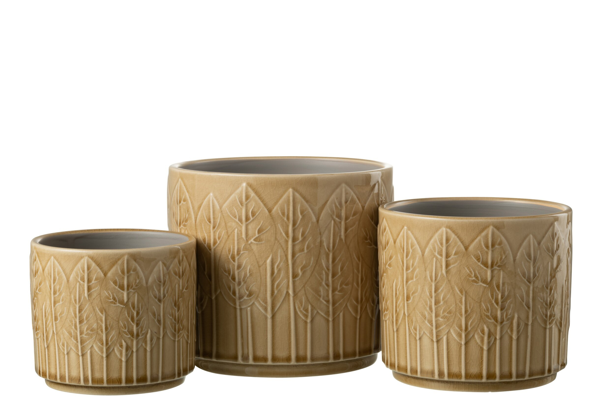 Bloempot Breeny Keramiek Beige H15 cm