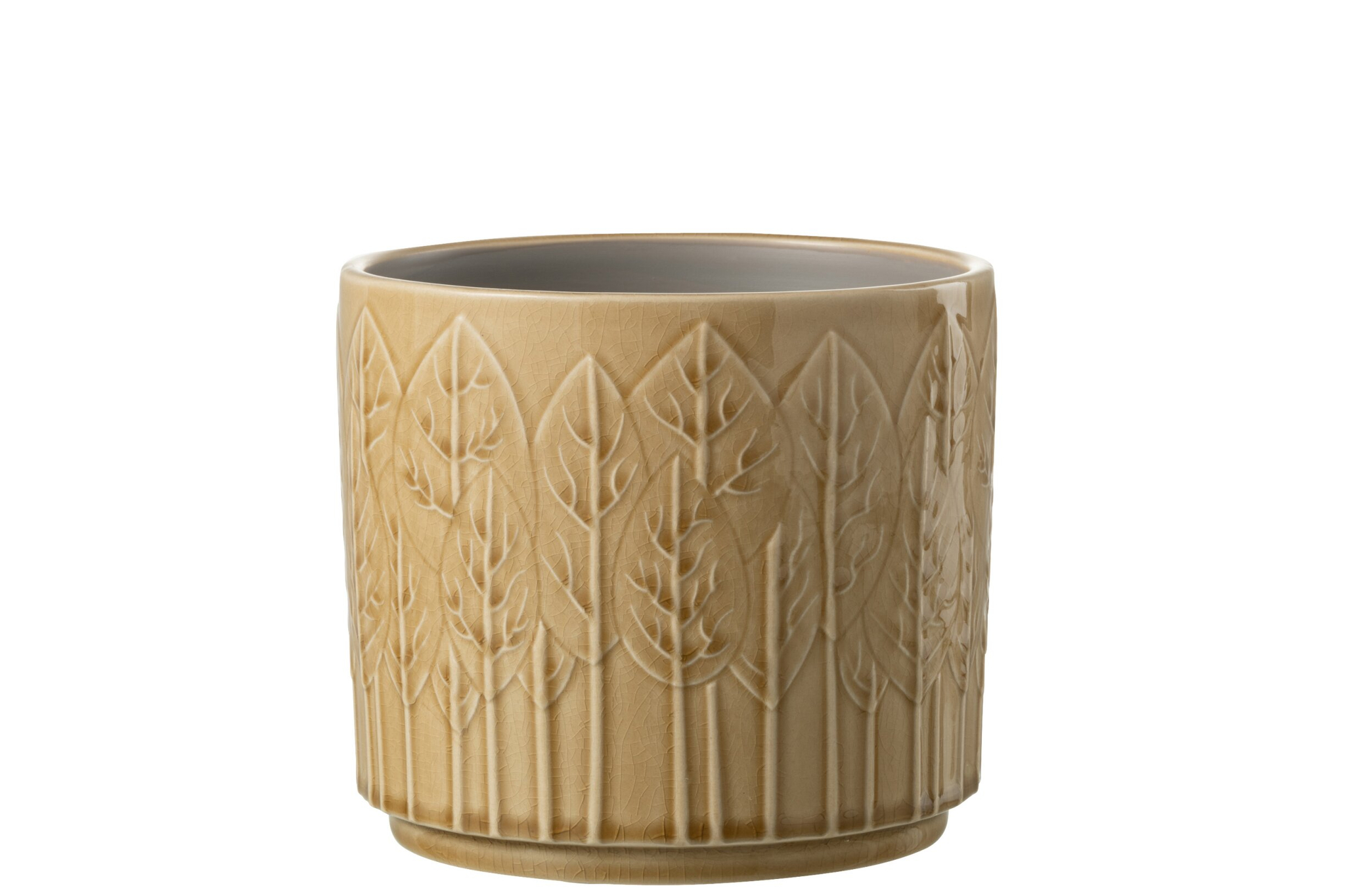 Bloempot Breeny Keramiek Beige H15 cm - Afbeelding 3