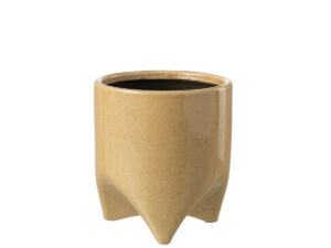 Bloempot Diltora Keramiek Beige H17 cm