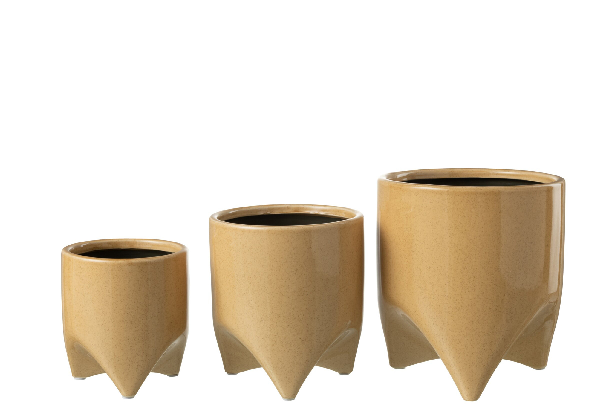 Bloempot Berrora Keramiek Beige H20,5 cm - Afbeelding 2