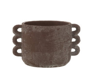 Bloempot Kirrura Keramiek Bruin H15,5 cm