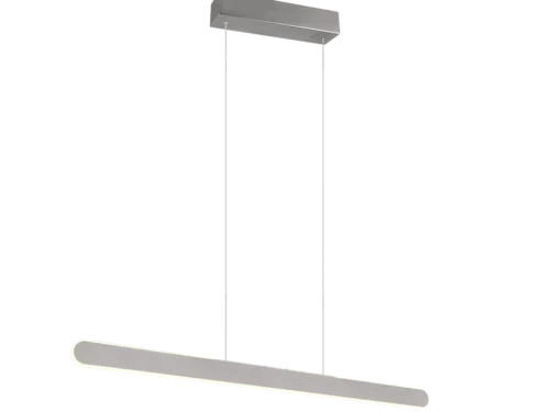 Jubano Wit hanglamp set van 3 met geborsteld aluminium en strakke LED-balk