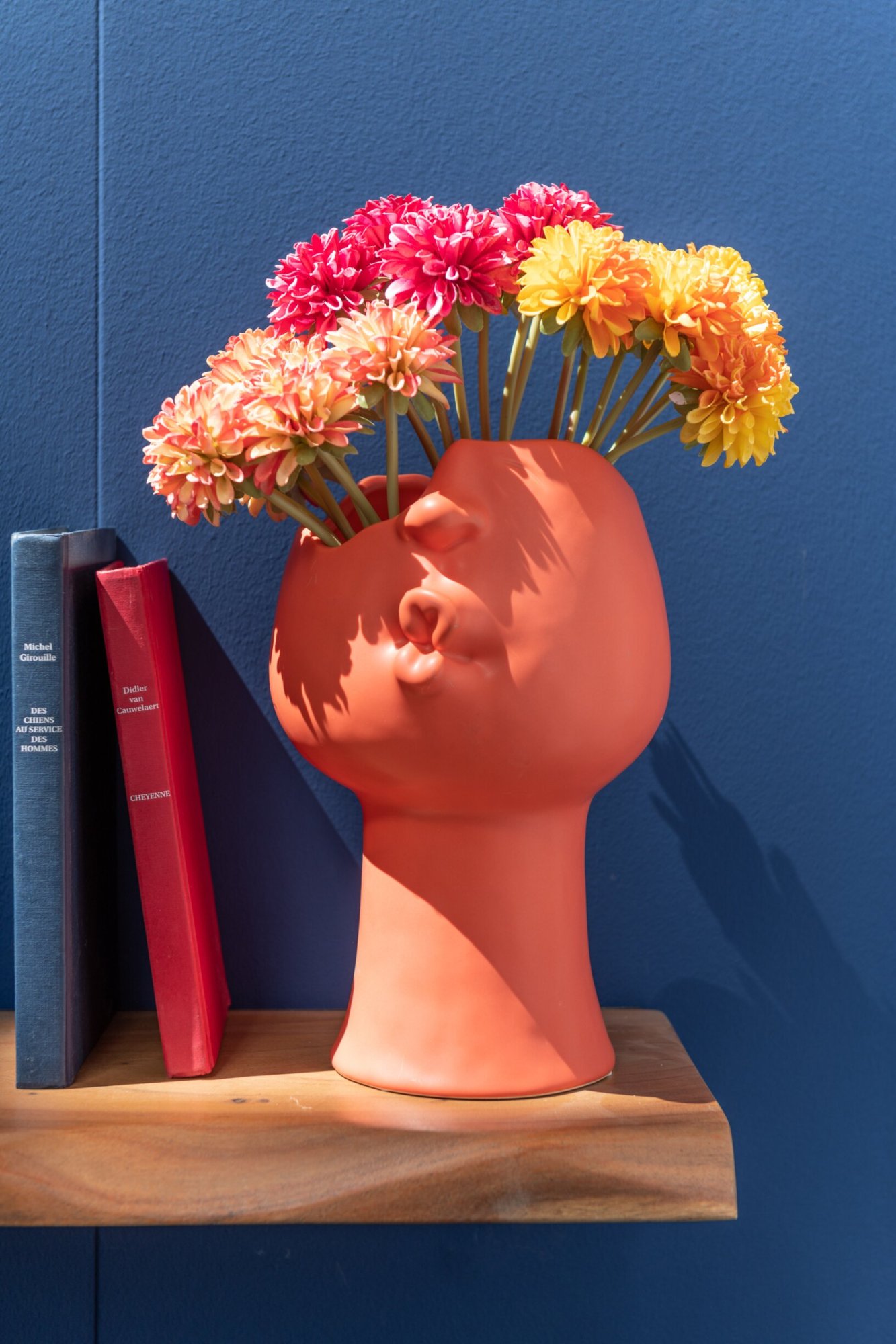 Bloempot Binsoro Porselein Geel H30 cm - Afbeelding 2