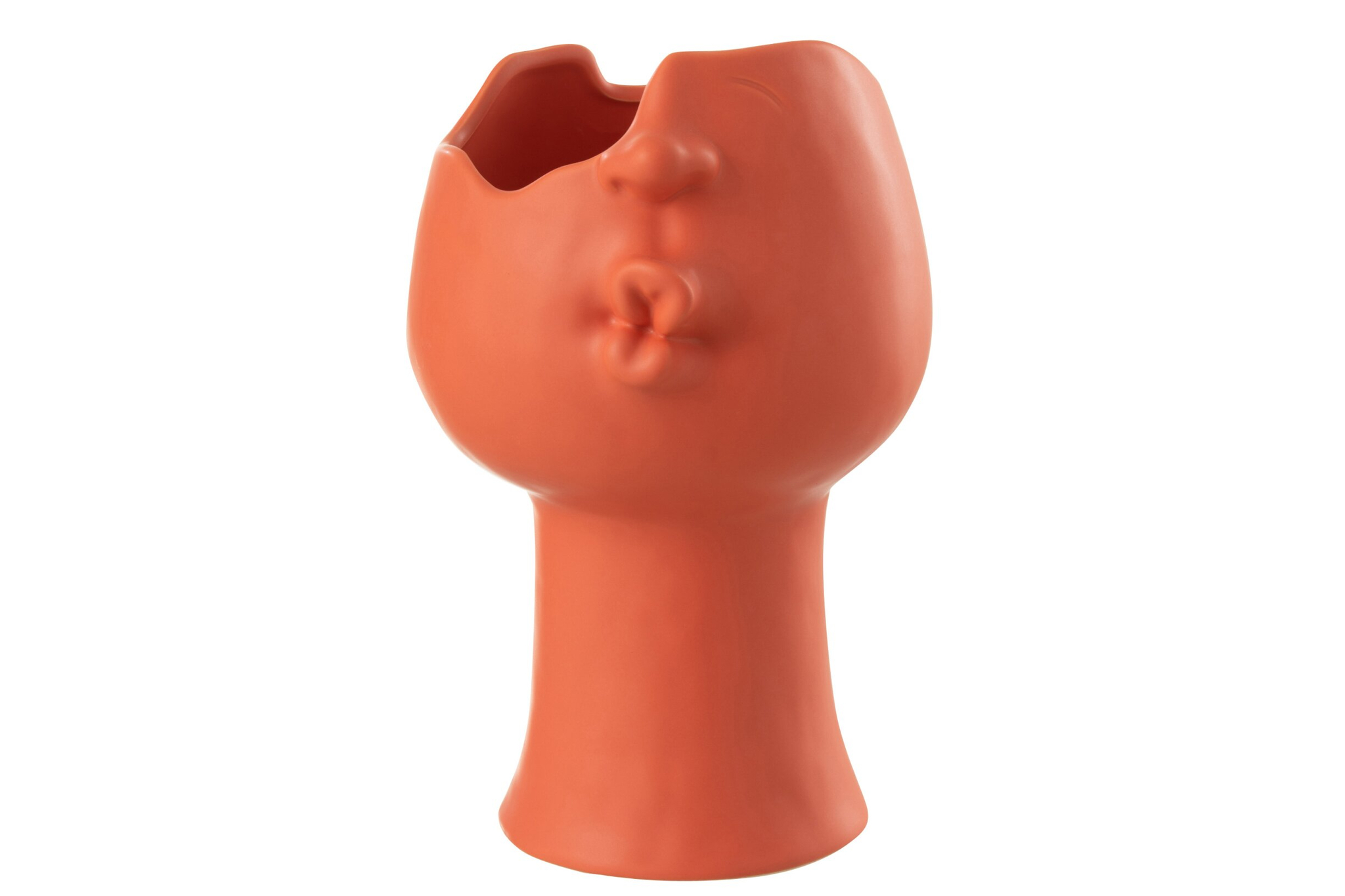 Bloempot Binsoro Porselein Geel H30 cm - Afbeelding 3
