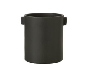 Bloempot Traunona Steen Zwart H17 cm