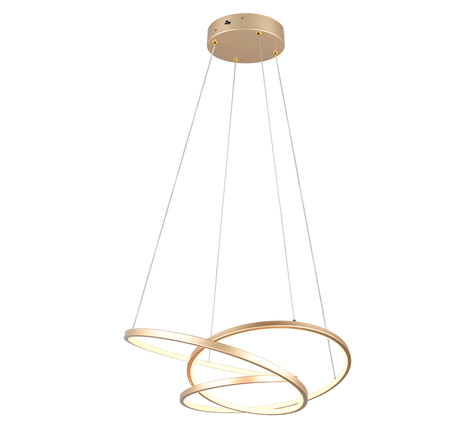 Hanglamp Zannello Goud - Set van 3