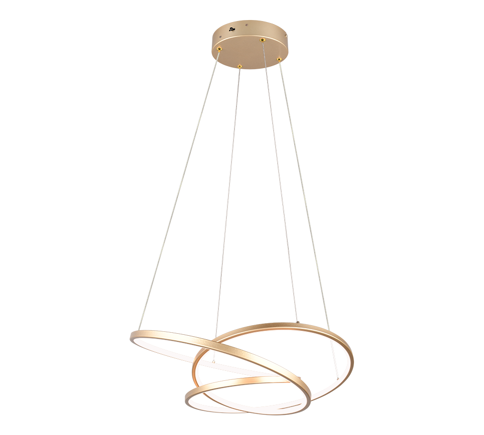 Hanglamp Zannello Goud - Set van 3 - Afbeelding 2