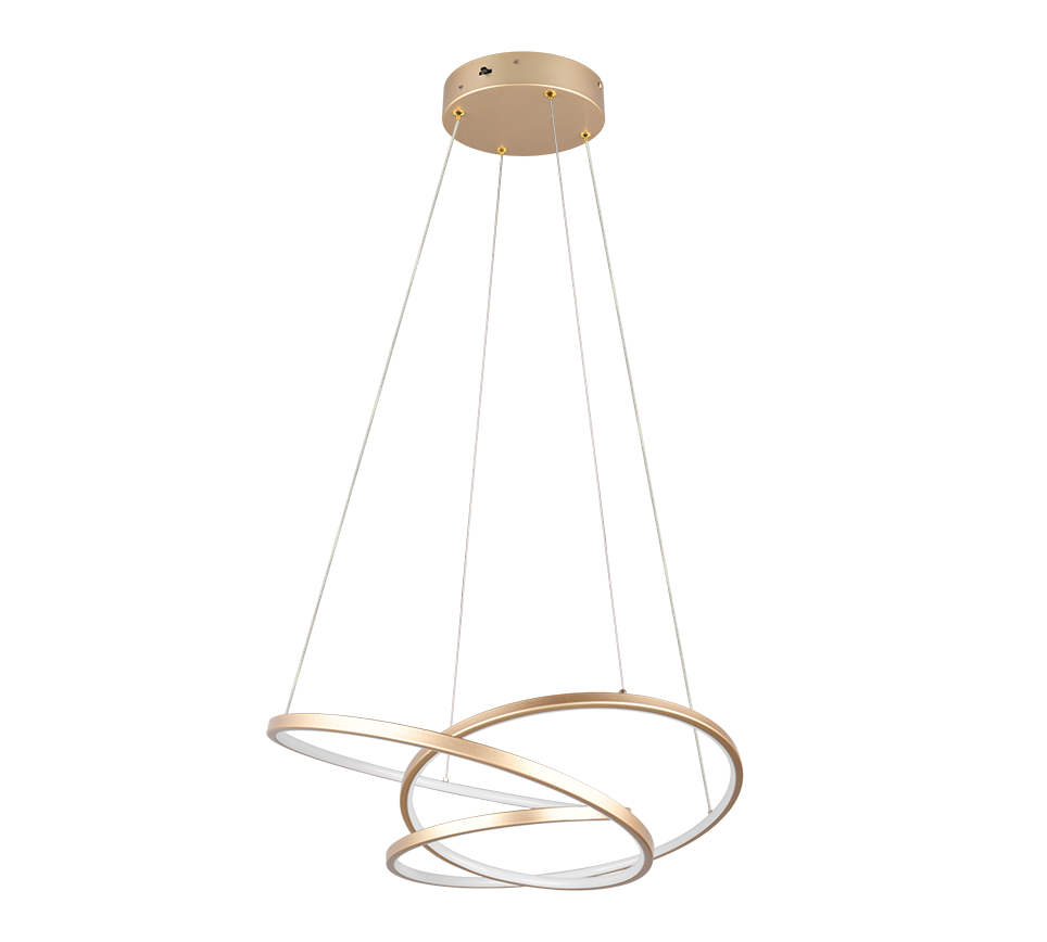 Hanglamp Zannello Goud - Set van 3 - Afbeelding 4