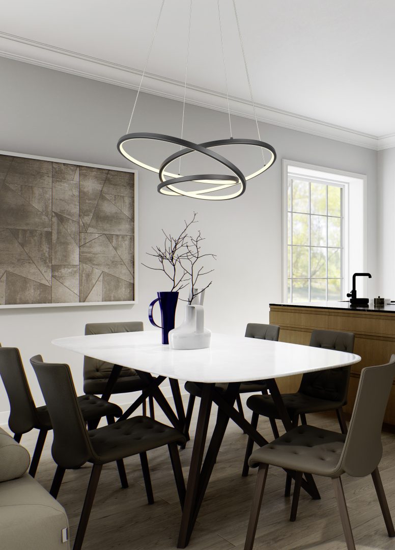 Hanglamp Pero Mat Zwart - Set van 3 - Afbeelding 5