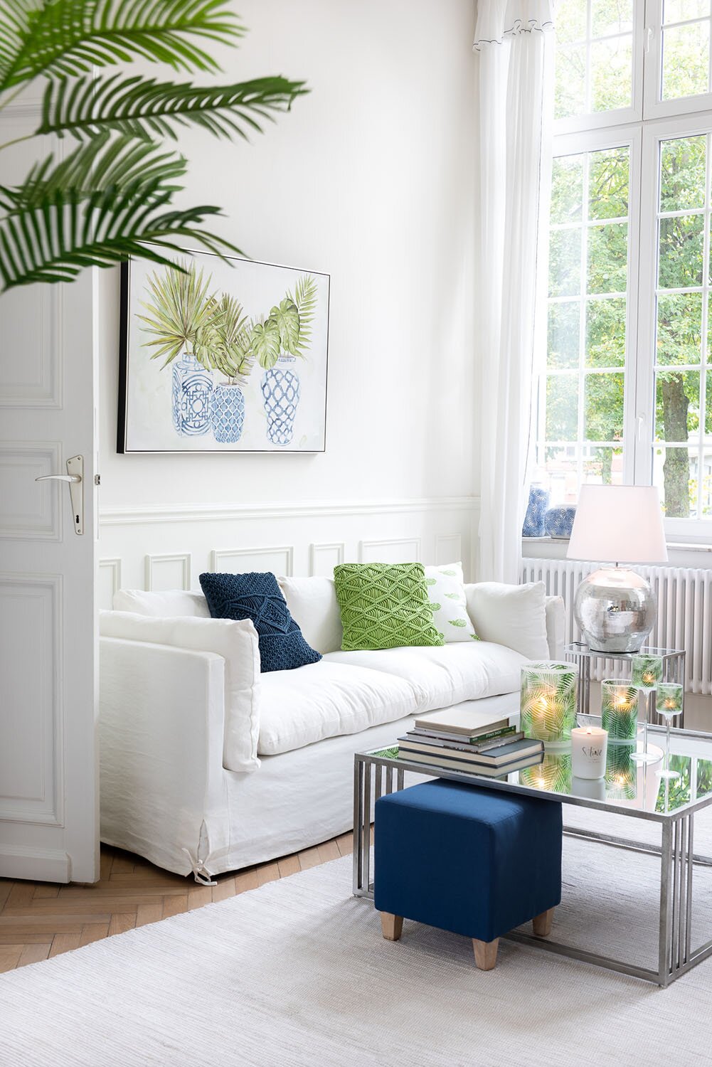 Kussen Grensona Blauw 45x45 cm - Afbeelding 3
