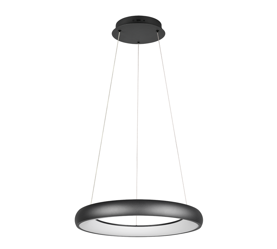 Hanglamp Ciensir Mat Zwart Ø62 cm - Set van 3 - Afbeelding 3