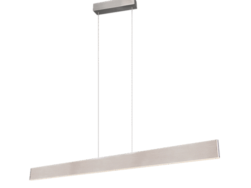 Hanglamp Tenund mat nikkel, slanke LED-lichtbalk met moderne metalen afwerking, set van 3