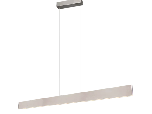 Hanglamp Tenund mat nikkel, slanke LED-lichtbalk met moderne metalen afwerking, set van 3