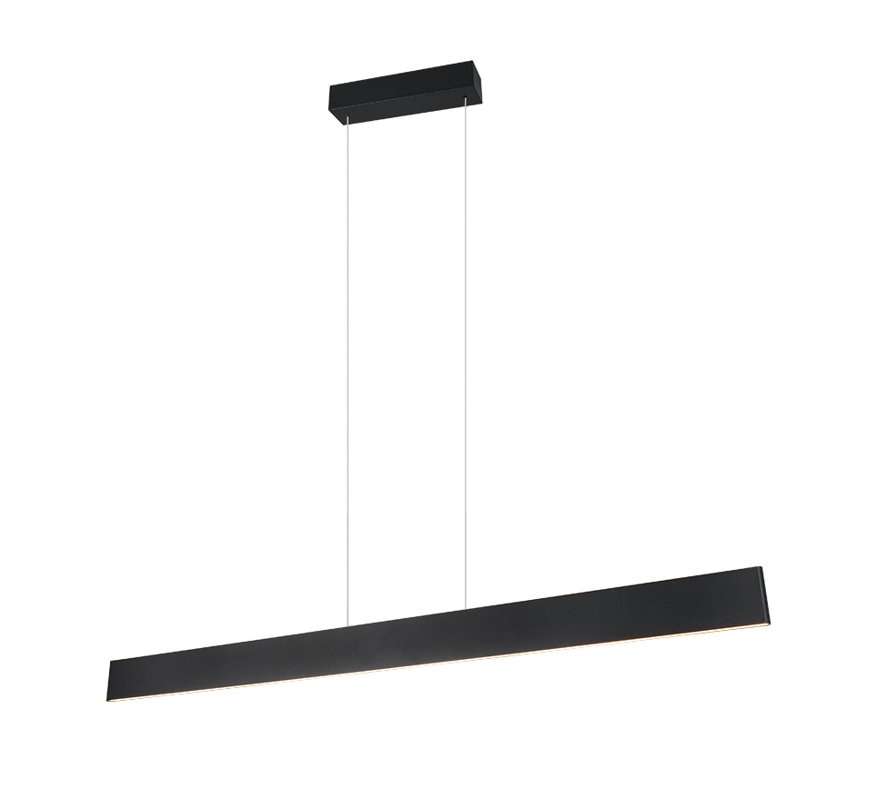 Hanglamp Ruldino Mat Zwart - Set van 3
