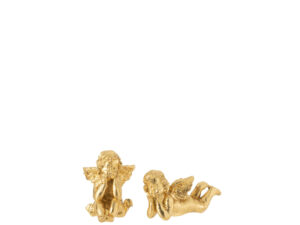 Decoratiefiguur Dieltis Polyresin Goud - Set van 2