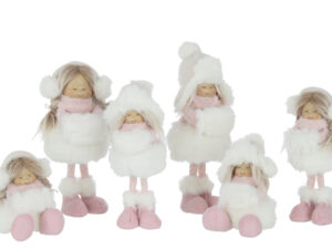 Beeld Klensas Polyester Meerkleurig H34 cm - Set van 2
