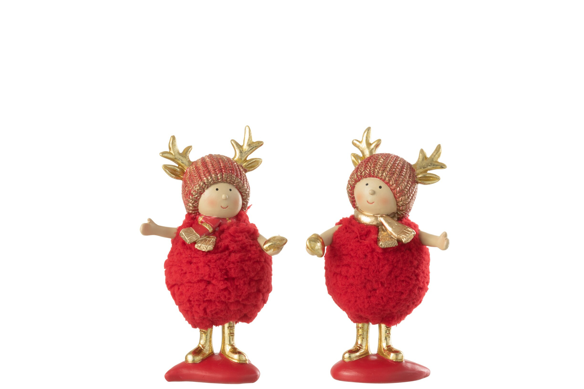 Decoratie Laallu Polyresin Rood - Set van 2