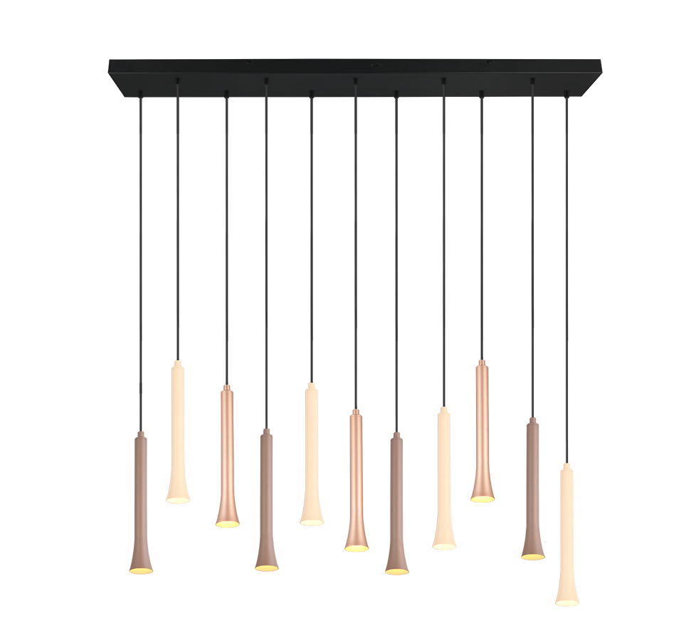 Hanglamp Bernio Mat Zwart - Set van 3 - Afbeelding 2
