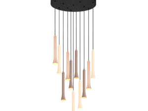 Hanglamp Munsin Mat Zwart Ø40,5 cm - Set van 3