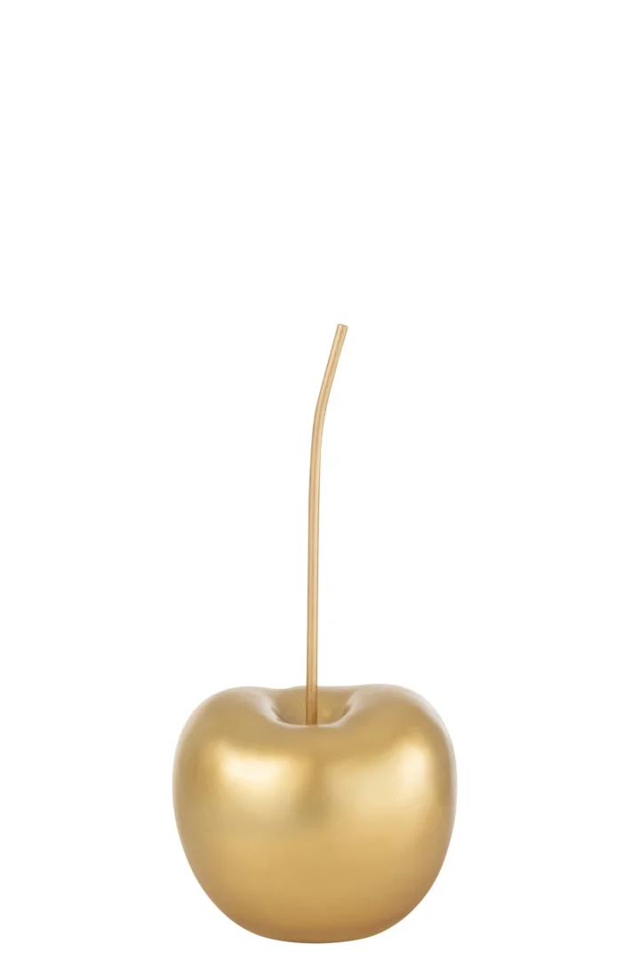 Woonaccessoire Junne Goud, slank decoratiestuk in glanzend goud met organische vorm