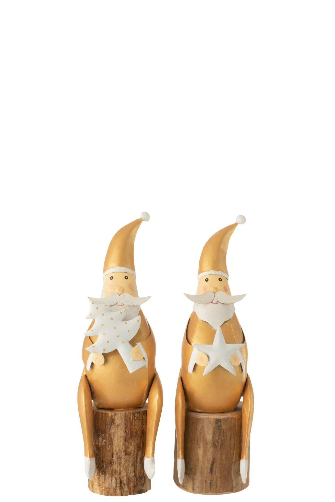 Kunstboom Taardik Metaal Meerkleurig H32 cm - Set van 2