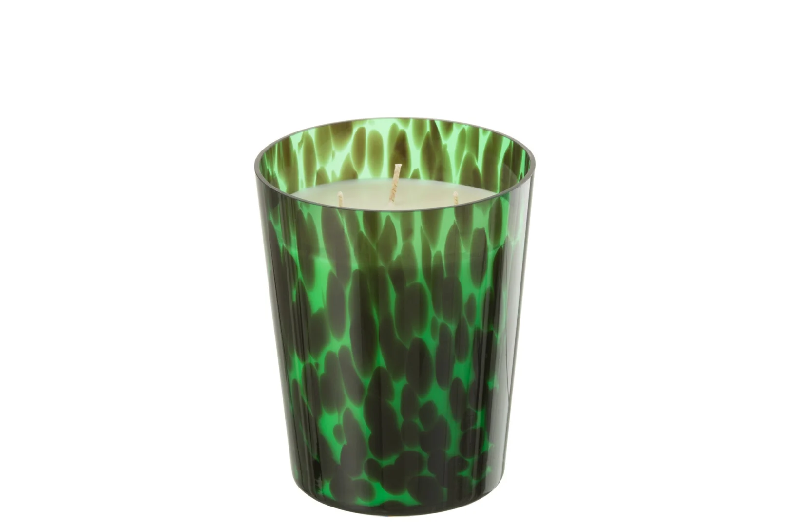 Geurkaars Noa Medium groen met sandelhoutgeur in glas, sfeervol en natuurlijk