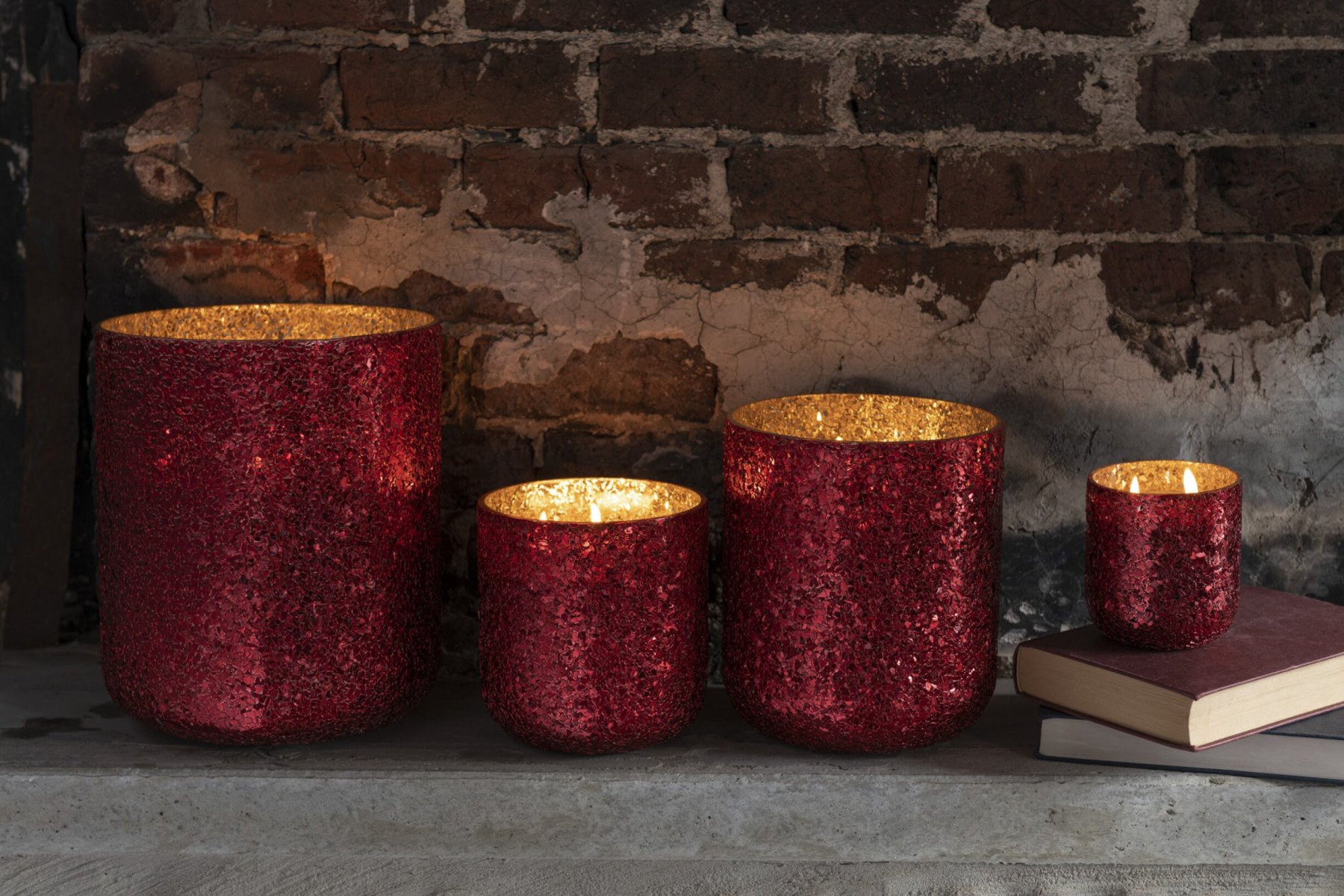 Geurkaars Daanella Rood - Afbeelding 3