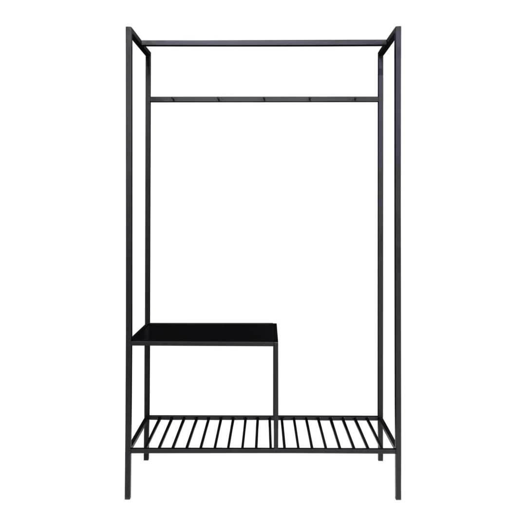 Kledingkast Kleimmum Zwart 101 cm - Afbeelding 3